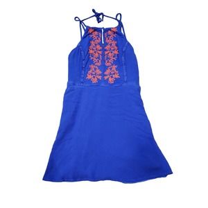Miss me blue women's size large mini dress with pockets